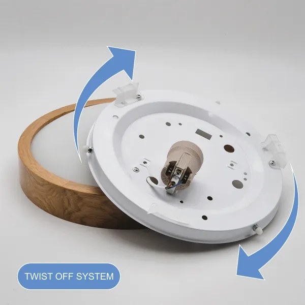 Brilagi-LED RGBW stmievateľné stropné svietidlo CARVALHO SLIM 1xE27/15W/230V Wi-Fi dub pr. 27