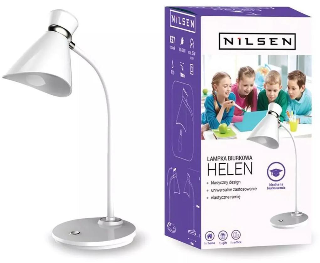 Kancelárska lampa Helen Nilsen E27 WHITE BL002 BL002
