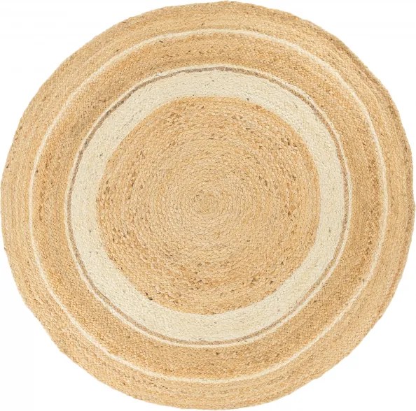 TA Koberec 1463 HNEDÁ OKRÚHLA JUTA Rozmer: 80x80 cm