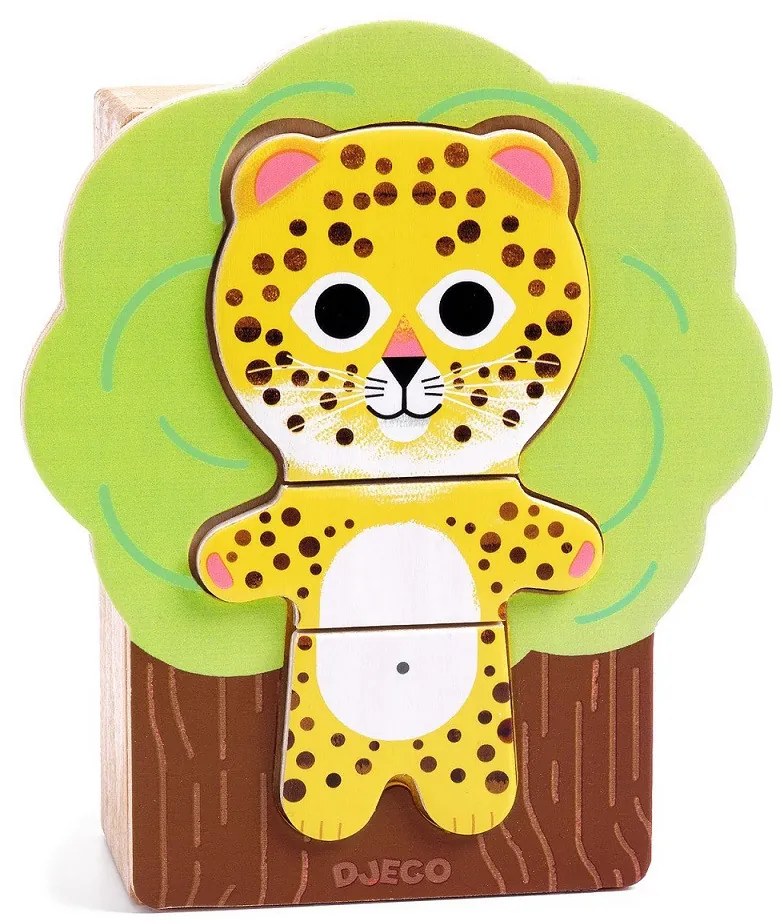 Drevená skladačka - 6 zvieratiek