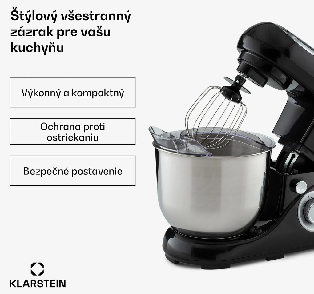 Klarstein Bella Pico 2G, kuchynský robot, 1300 W, 1,7 PS, 6 stupňov, 5 l