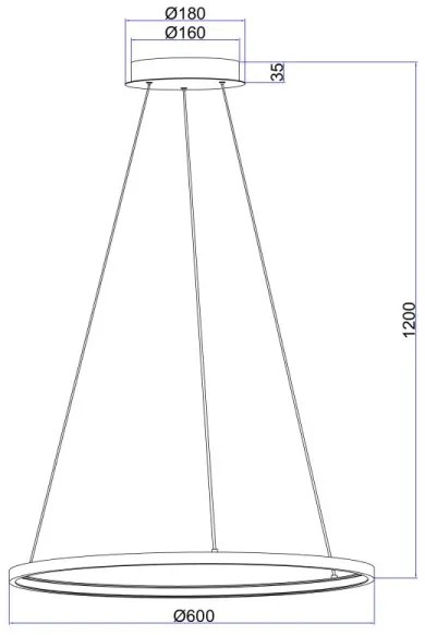 Globo 67192-29B - LED Luster na lanku RALPH LED/29W/230V