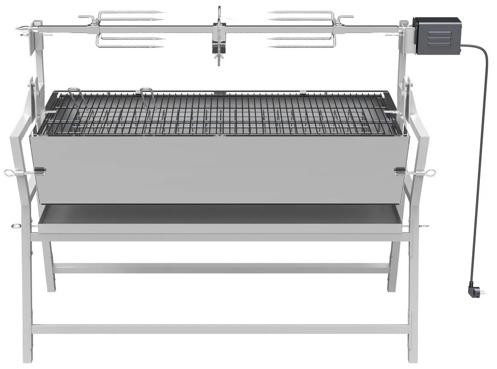 Cattara Gril na drevené uhlie s elektrickým ražňom Piglet, 138 x 96 x 62 cm