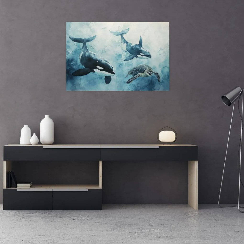 Obraz - Podmorská maľba (90x60 cm)