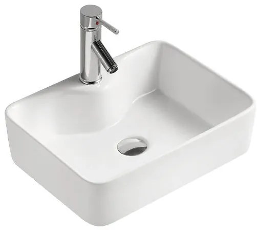 Erga Ryann, umývadlo na dosku 485x370x135 mm, biela lesklá, ERG-V03-YT-037-WH