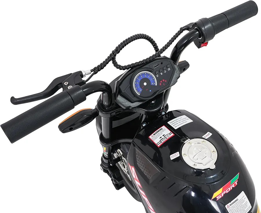 Ramiz Detská motorka SUPERMOTO, čierna