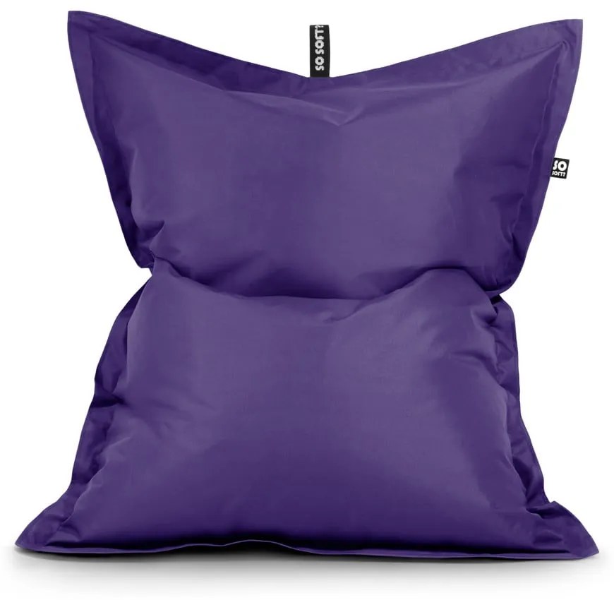 Fialový detský sedací vak Pad M – So Soft?