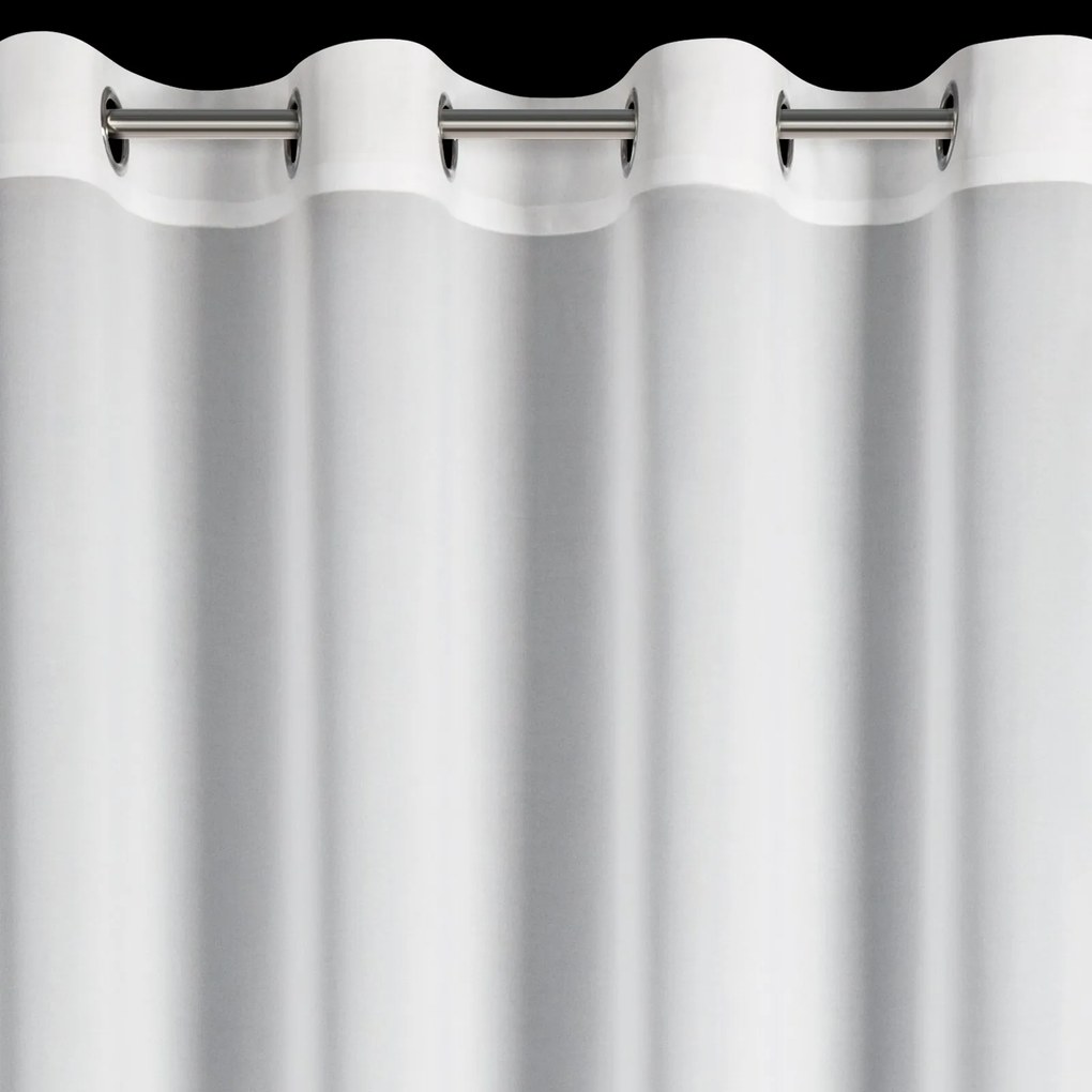 ZÁCLONA NA KRÚŽKOCH EVA MINGE ROSES7 140X250 CM BIELA