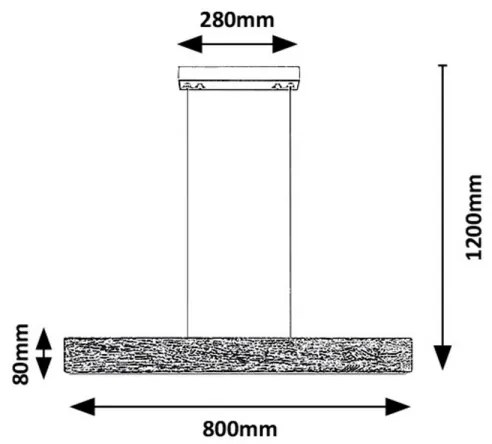 Rabalux 3091 - LED Luster na lanku CINNAMON LED/34W/230V