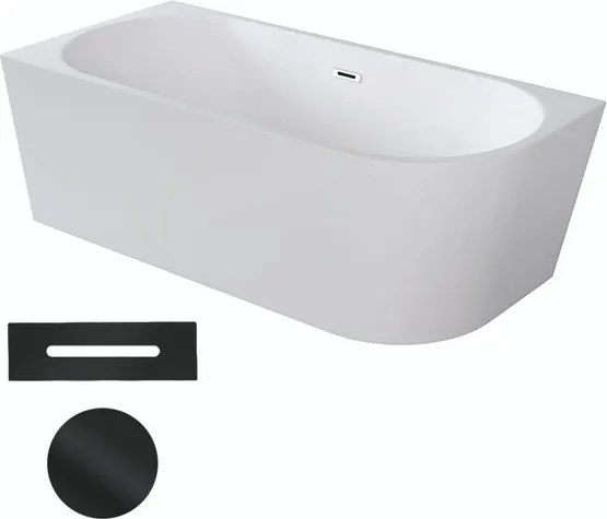 Besco Akrylátová voľne stojaca rohová vaňa Zoya 150x75 (170x80) biela BESCO-Typ výpuste: Click-Clack s prepadom, grafit, BESCO-Rozmery: 170x80, BESCO…