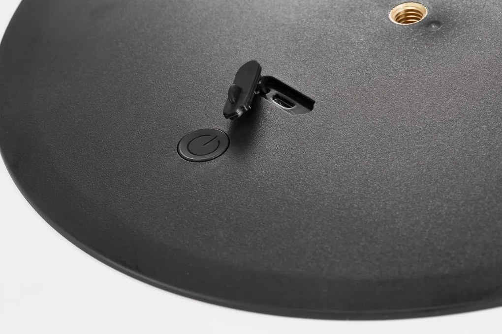 Nordlux Čierna prenosná stolová LED lampa Sponge 20 4,8W 21,5cm 2018135003