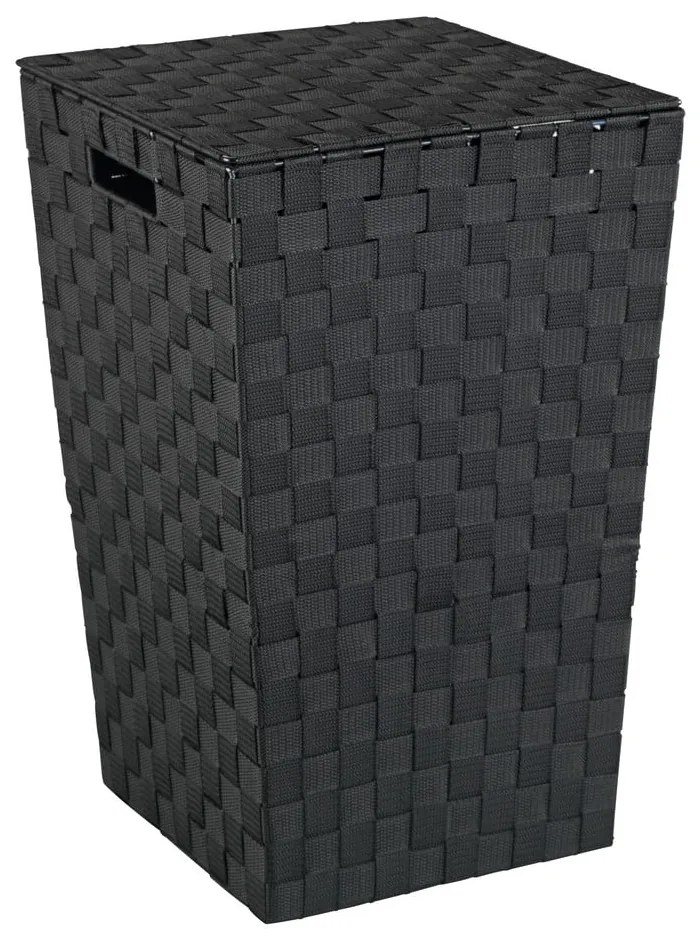 Čierny kôš na bielizeň Wenko Adria, 48 l