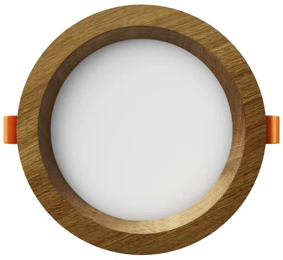 APLED - LED Podhľadové RONDO WOODLINE LED/6W/230V 3000K pr. 15 cm dub masív