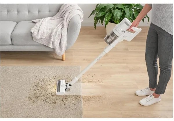 Sencor - Bezdrôtový tyčový vysávač 2v1 250W/2200 mAh biela