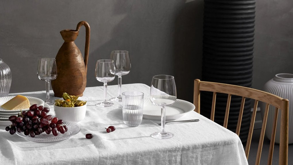 KÄHLER Pohár na vodu Hammershøi Clear 370 ml – set 4 ks