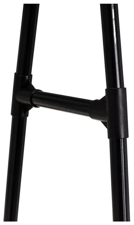 Čierny kovový pojazdný stojan na oblečenie 84x43x156 cm – Casa Selección