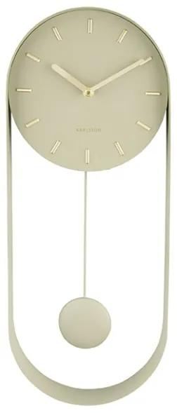 Dizajnové kyvadlové nástenné hodiny KA5822OG Karlsson 50cm