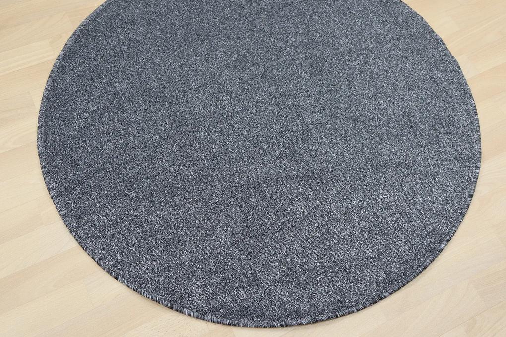 Vopi koberce Kusový koberec Apollo Soft antra kruh - 400x400 (priemer) kruh cm