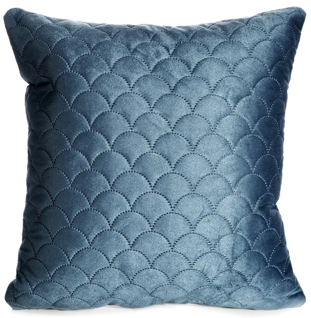 DEKORAČNÁ OBLIEČKA NA VANKÚŠ ARIEL 40X40 CM MODRÁ