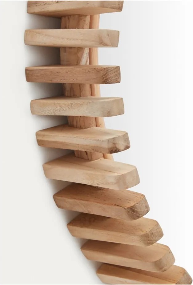 Nástenné zrkadlo s dreveným rámom ø 60 cm Polke – Kave Home