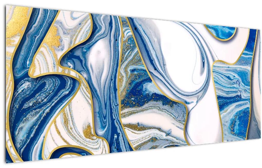 Obraz - Vlny z mramoru (120x50 cm)