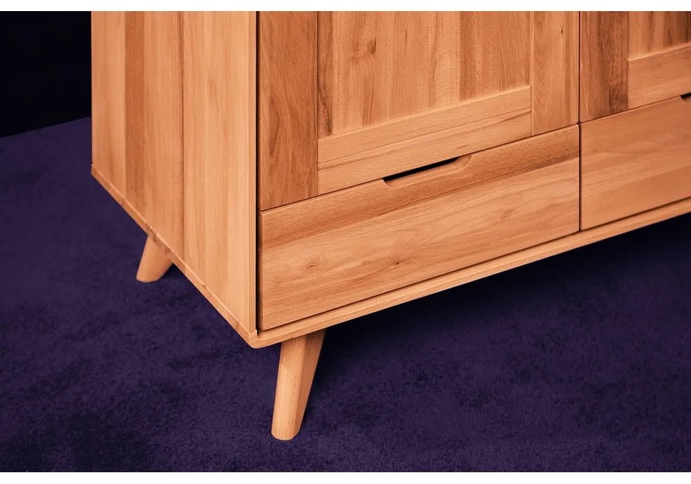 Šatníková skriňa z bukového dreva 90x180 cm Greg - The Beds