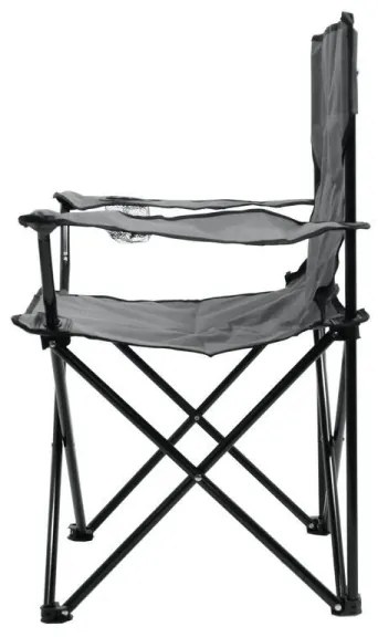 Skladacia kempingová stolička šedá