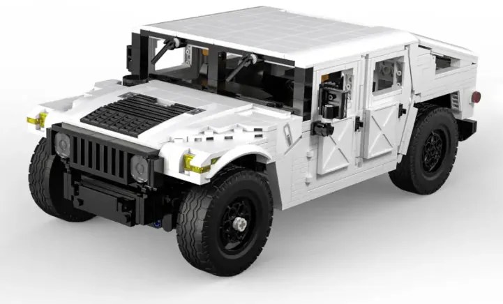 Stavebnica auto CaDA 1386 el. Humvee