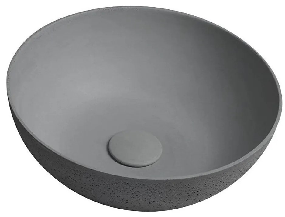 Sapho - Umývadlo na dosku FORMIGO pr. 39 cm betón/matná sivá