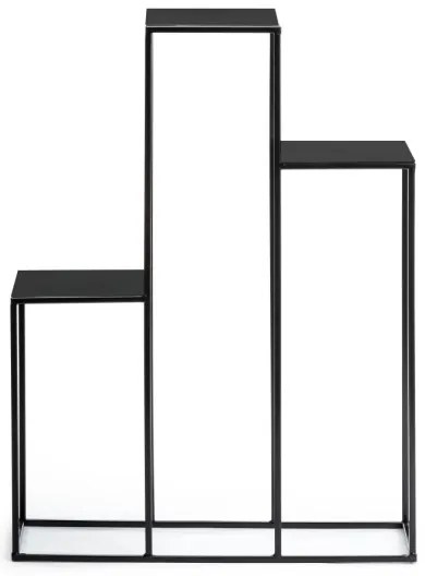 Stojan na kvety 80x60 cm čierna