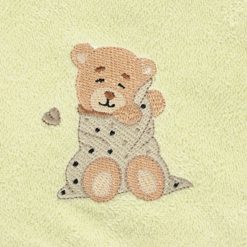 Babymatex Osuška s kapucňou MAXI 100x100 cm - Zelená