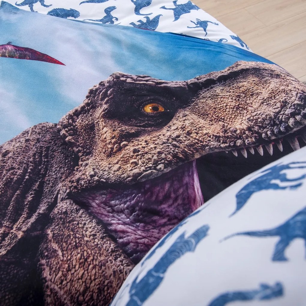 Bavlnená posteľná bielizeň Herding Jurassic World,135 x 200 cm, 80 x 80 cm