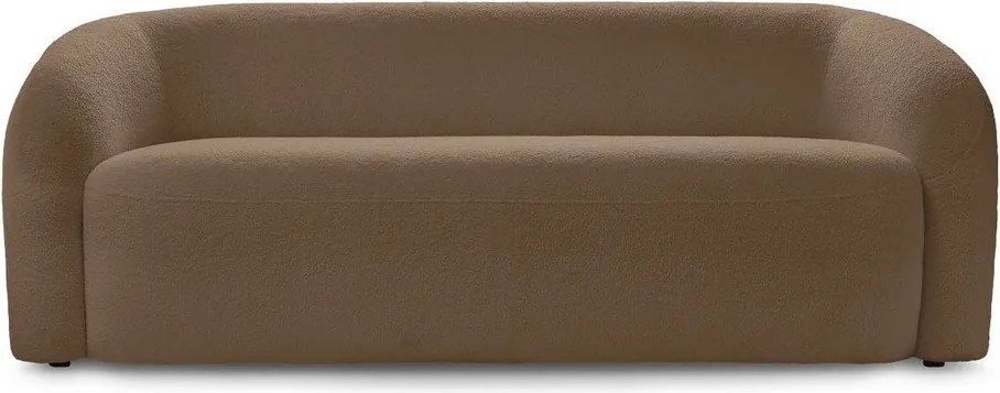 Hnedá pohovka z textílie buklé 193 cm Elina – Bobochic Paris