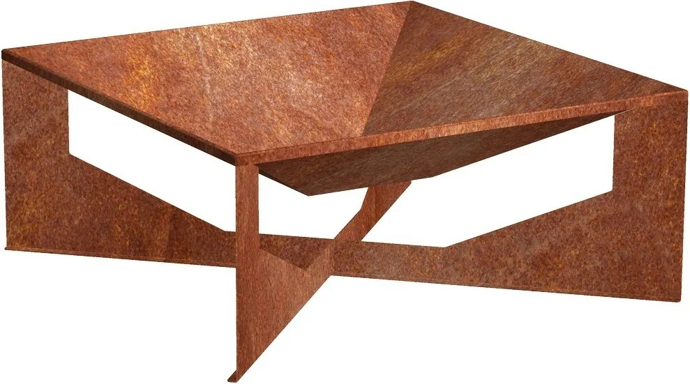 Vento Záhradné ohnisko 70 x 70 x 30 cm, corten CORGARDEN 1015