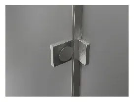 Mexen Lunar T, sklápací sprchový kút ľavý 110 x 80 cm, 8mm číre sklo, oceľový profil, 834T-110-080-97-00-L