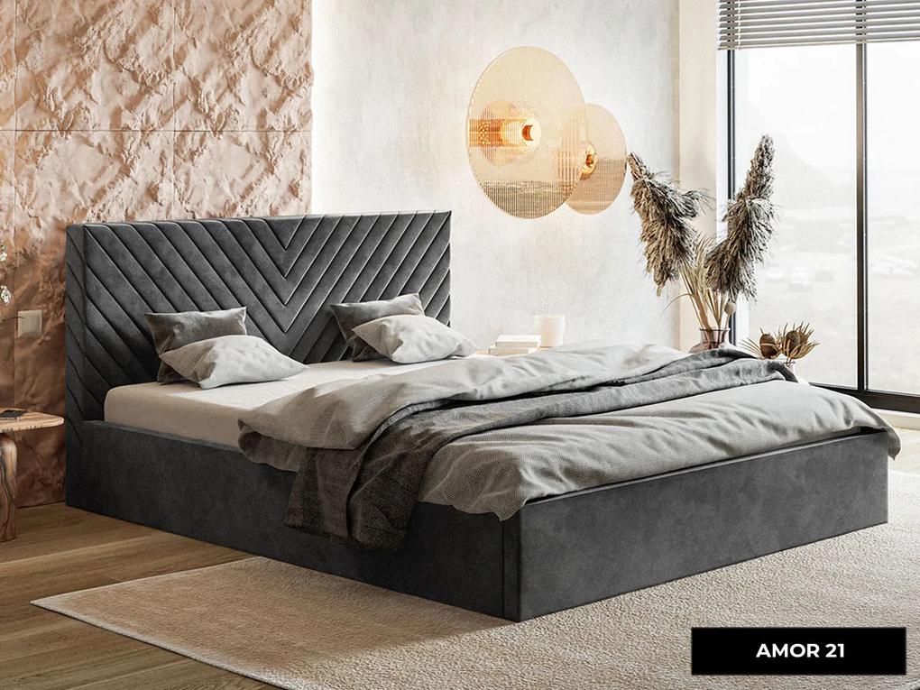 PROXIMA.store - Luxusná čalúnená posteľ GIOVANNA ROZMER: 140 x 200 cm