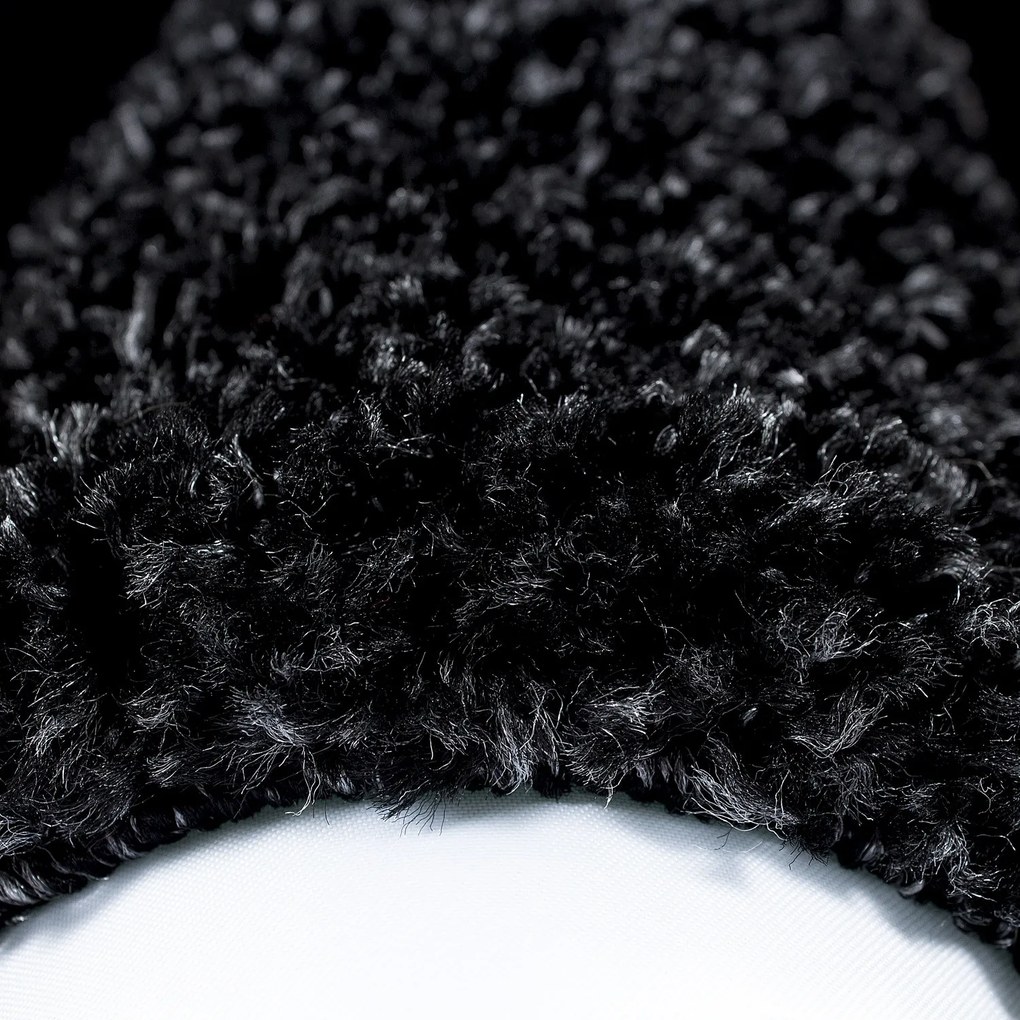 Ayyildiz, Kusový koberec Life Shaggy 1503 anthracit, 300x400, šedá, obývacia izba