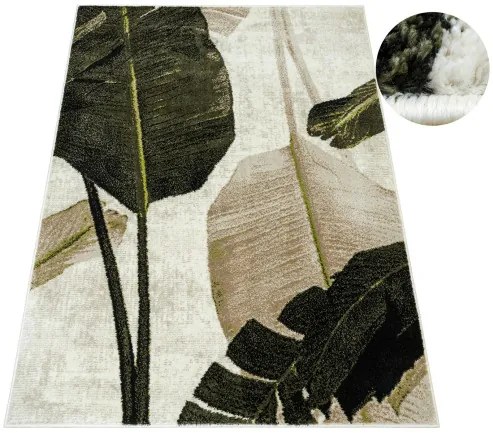 Koberec CLARA 02777A krémový / zelený