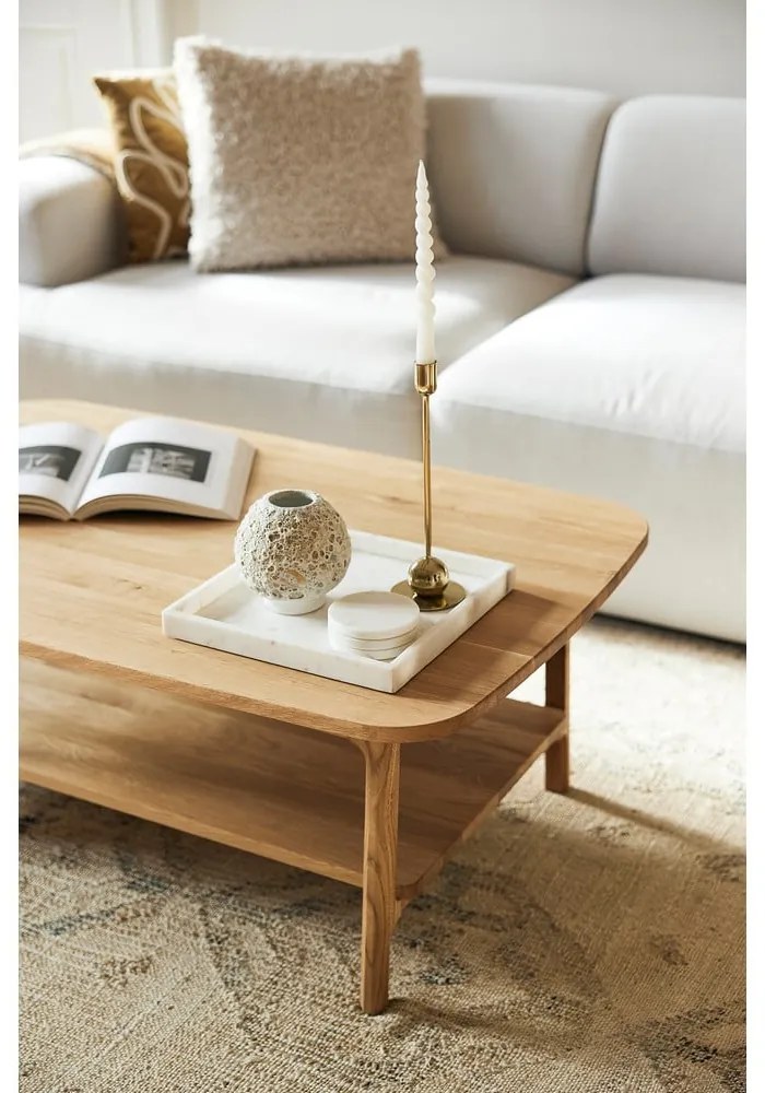 Konferenčný stolík z dubového dreva v prírodnej farbe 70x110 cm Twig – The Beds