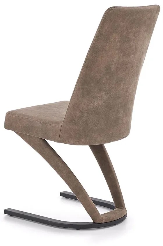 Jedálenská stolička K338 - hnedá / čierna