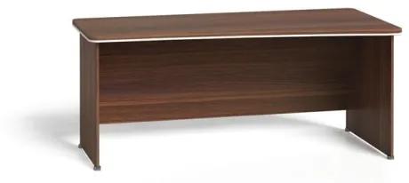 Písací stôl ARRISTO LUX, oblúk pravý, 1800 mm, orech