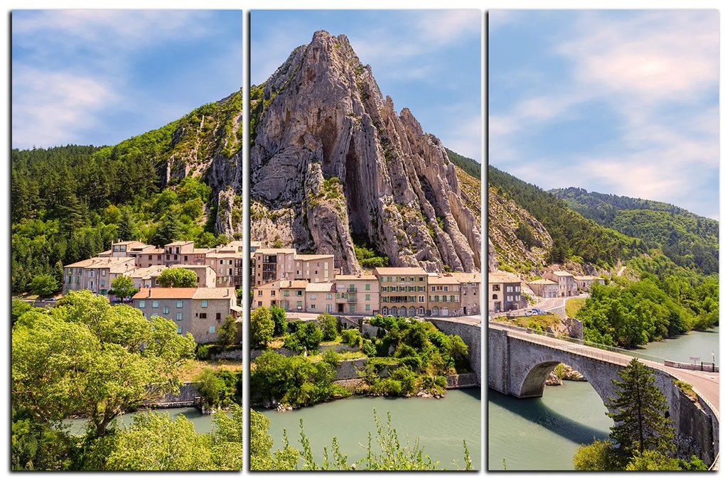 Obraz na plátne - Sisteron v Provence 1235B (105x70 cm)