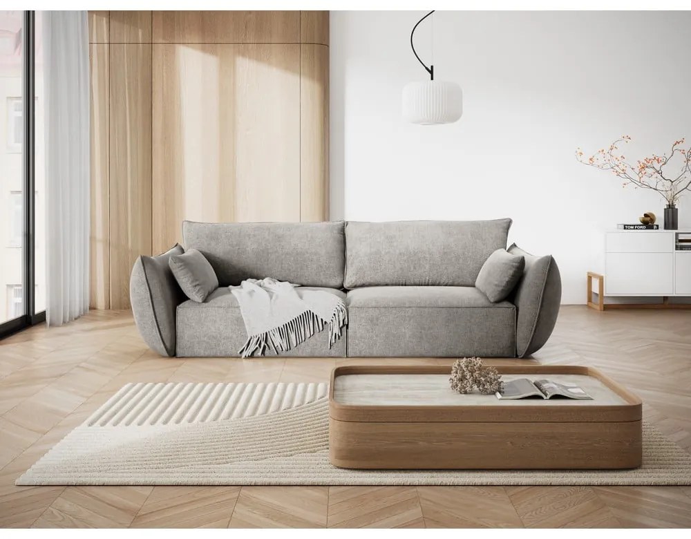 Svetlosivá pohovka 208 cm Vanda - Mazzini Sofas