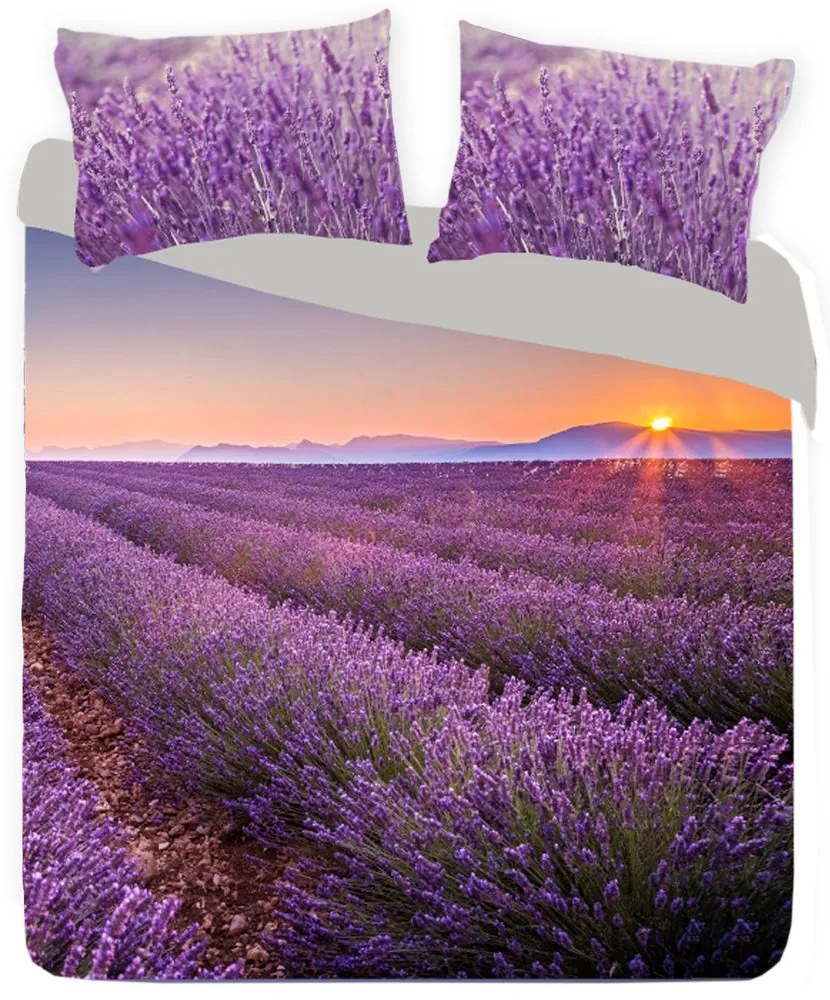 Gipetex Natural Dream 3D talianská obliečka 100% bavlna Lavanda - 220x200 / 2x70x90 cm