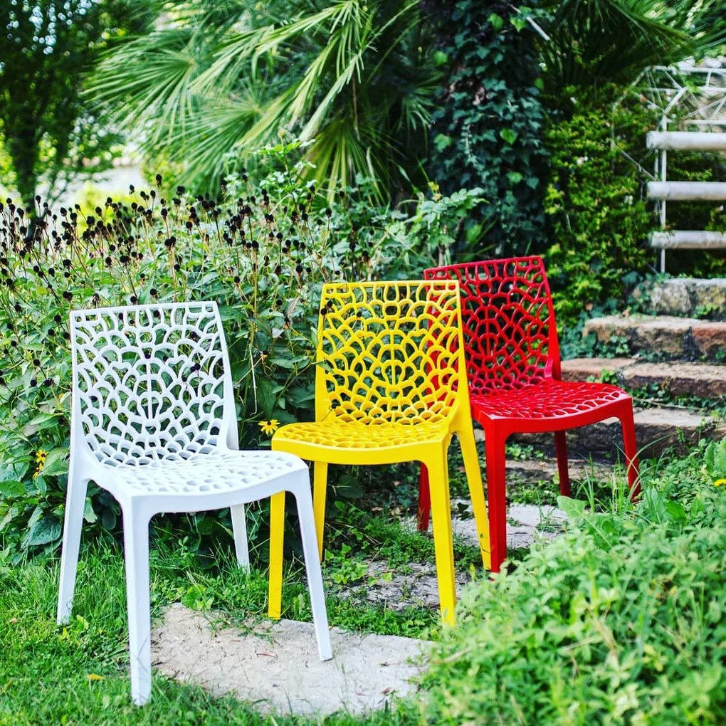 Stima Plastová stolička GRUVYER Vyberte odtieň ->: Bianco - Biela