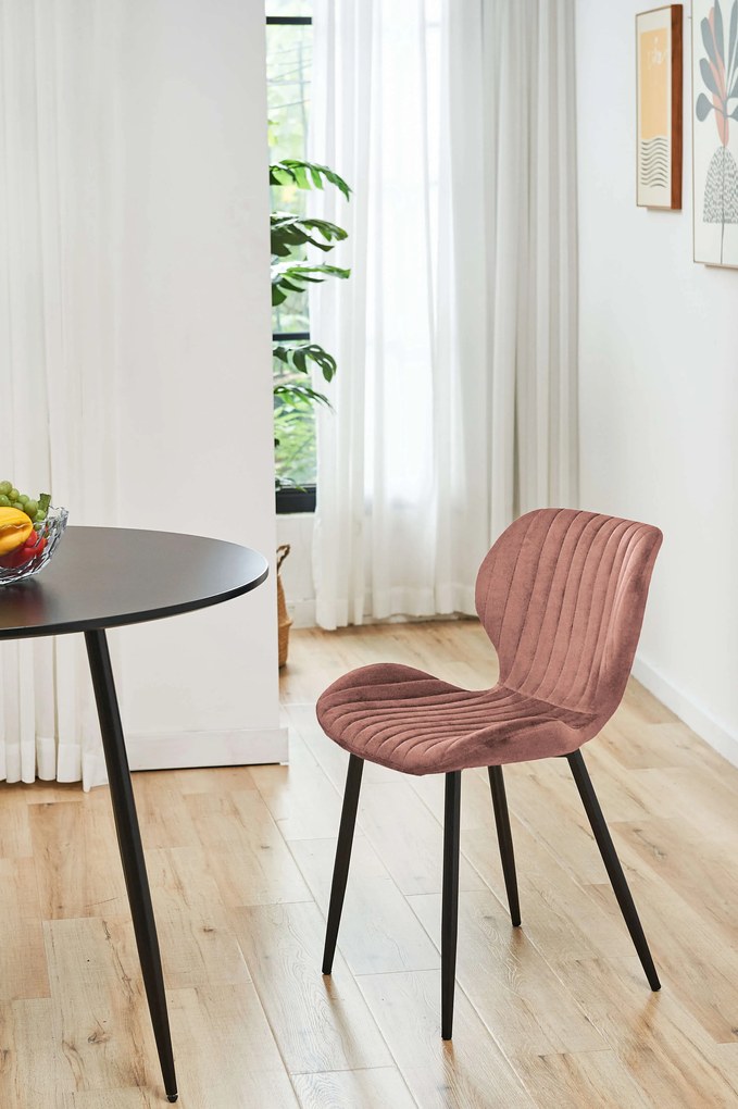 Jedálenská stolička Saira (tmavo ružová) (2ks). Akcia -20%. Vlastná spoľahlivá doprava až k Vám domov. 1071287