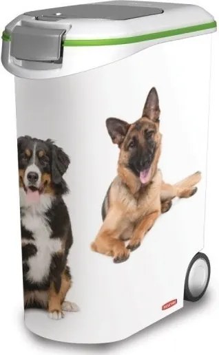 CURVER Zásobník a kontajner na krmivo pre psov, tesniaci s kolieskom, XXL (54l, 20kg krmiva)