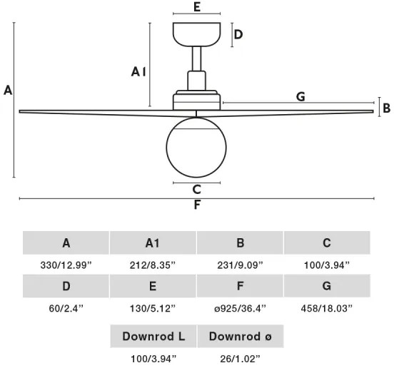 FARO 34281-11L - Stropný ventilátor KLIM S 1xE27/15W/230V borovica/biela + DO