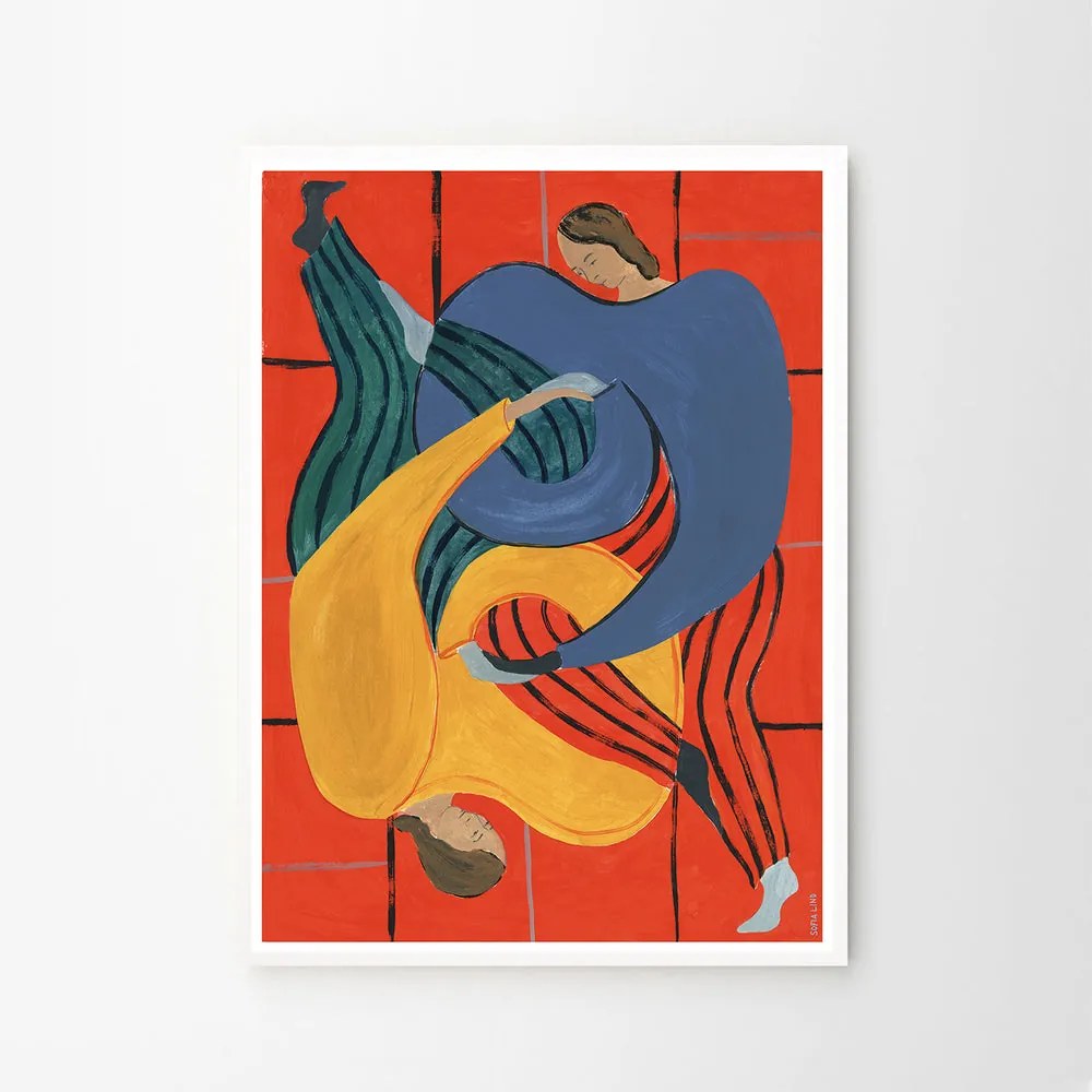 Moikka Plagát Hold You Red by Sofia Lind 50x70 cm