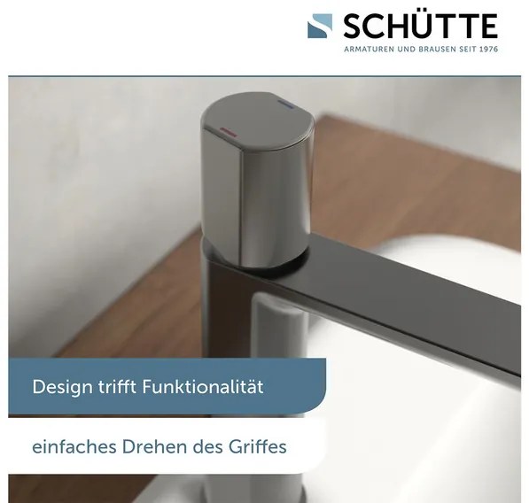 Schütte Umývadlová batéria New York s ventilom Pop-up (grafit) (100354683)